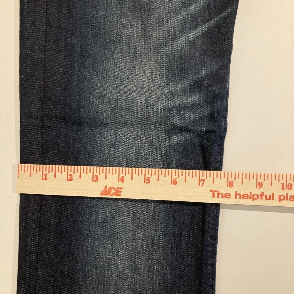 MISS ME Jeans Women NICOLE Size 31 Low‎ Rise Skinny Stretch Whiskered Dark Blue